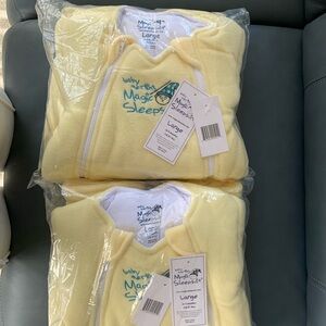 Baby Merlin's Magic Sleepsuit Yellow Sleep Sack